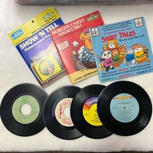 7" kids Vintage Vinyls - total of 7